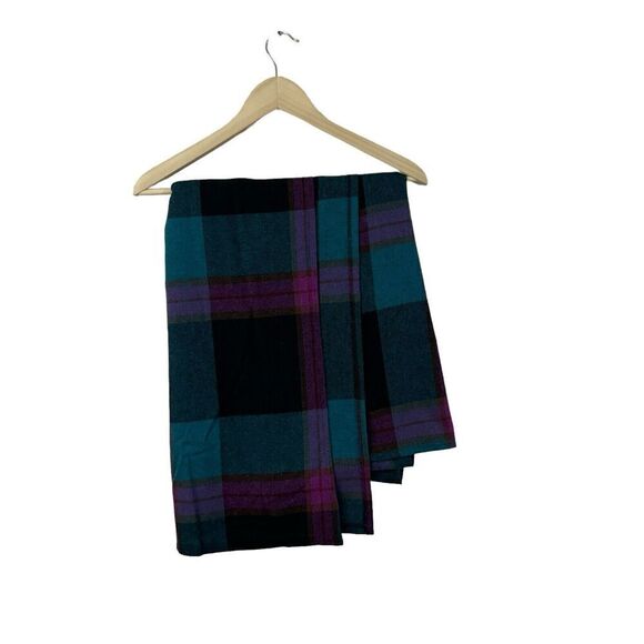 Vintage Union Made Catch Me Wool Plaid Sweater Shawl Wrap USA Made Womens - Picture 14 of 15